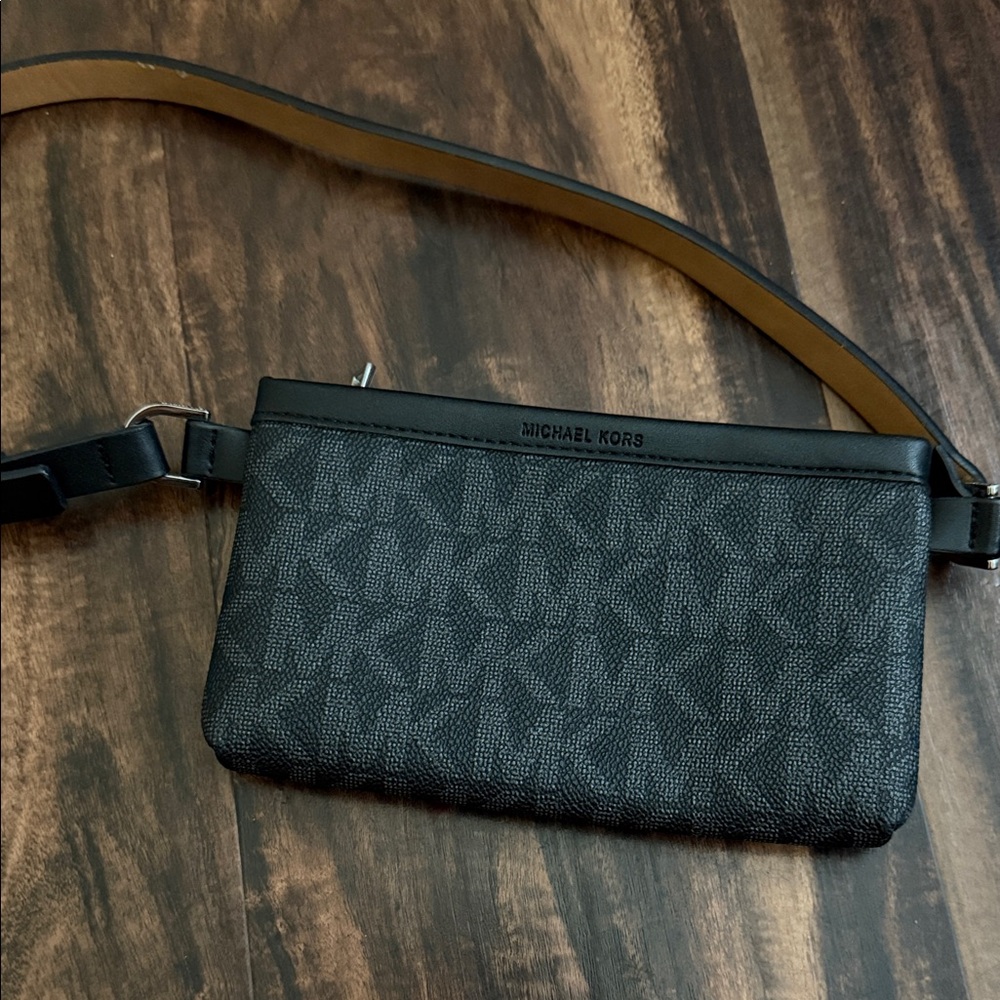 Michael Kors Black Belt Bag SMALL belt